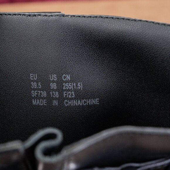 Stuart Weitzman Women Boulevard Black Leather Moto Buckle Mid Calf Boots sz 9 - Picture 7 of 8